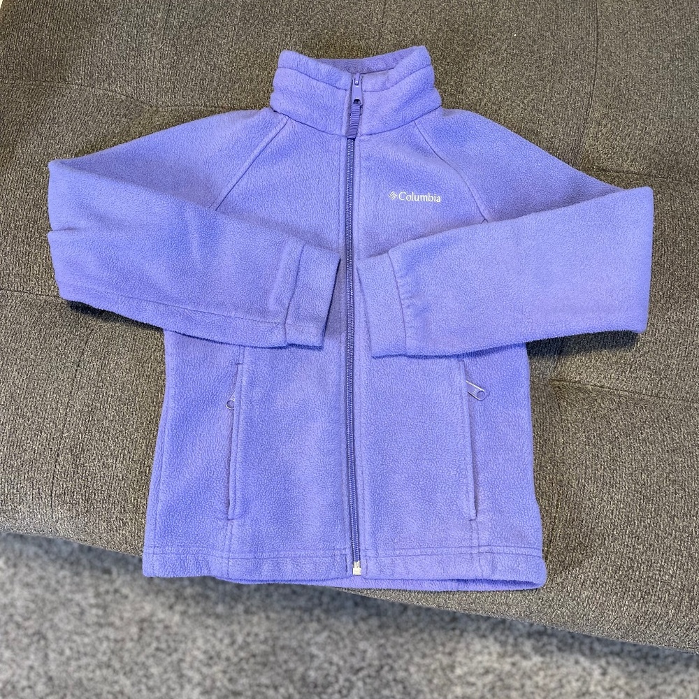 Girls 7/8 (Small) Columbia Zip-up sweater
